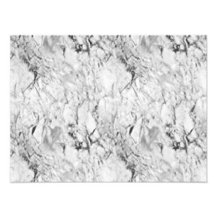 White marble photo print