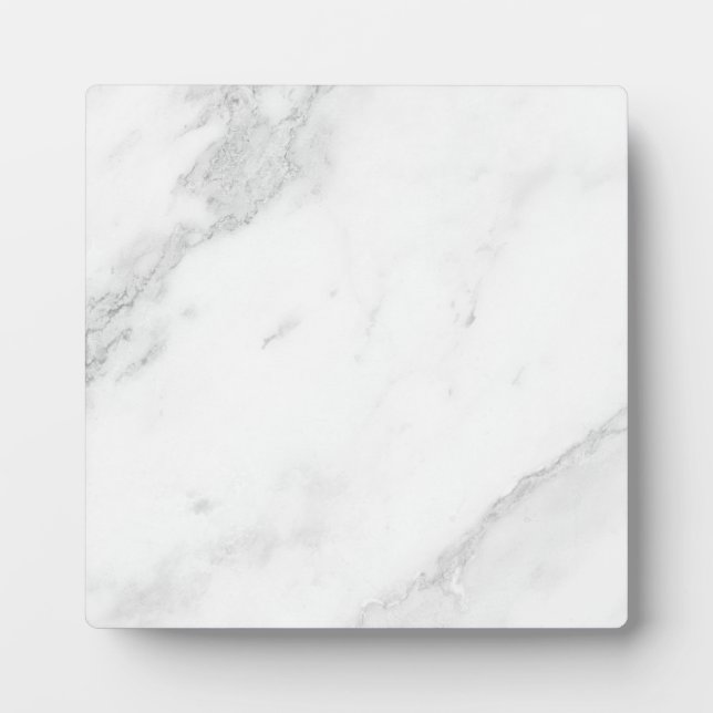 White Marble  Plaque (Front)