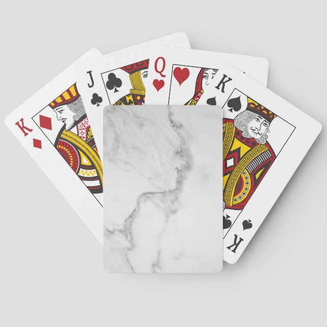 White Marble Playing Cards (Back)