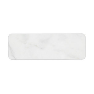 White Marble Return Address Label