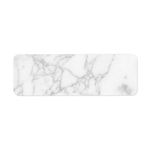 White Marble  Return Address Label (Front)