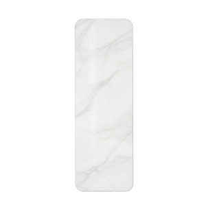 White Marble Return Address Label