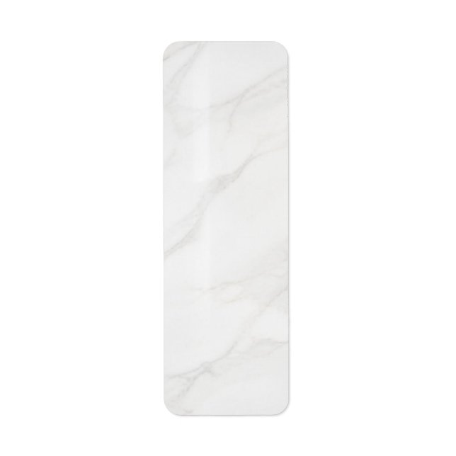 White Marble Return Address Label (Front)