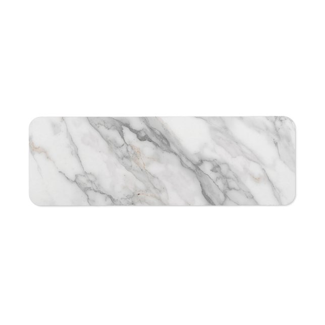 White Marble  Return Address Label (Front)