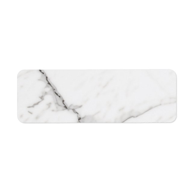 White Marble  Return Address Label (Front)