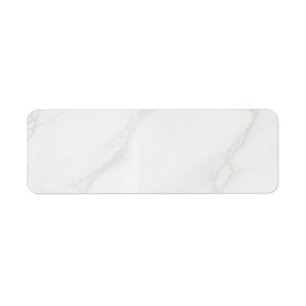 White Marble Return Address Label