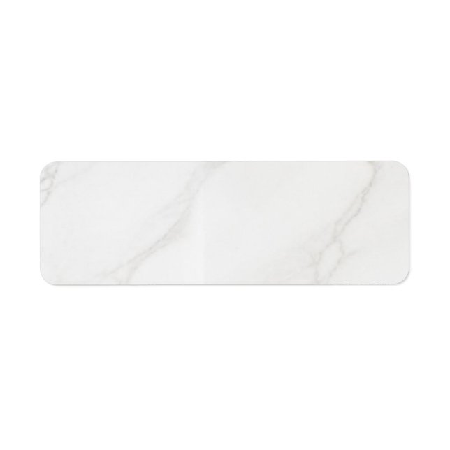 White Marble  Return Address Label (Front)