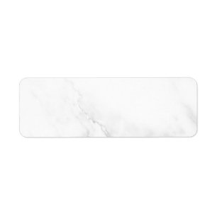 White Marble Return Address Label