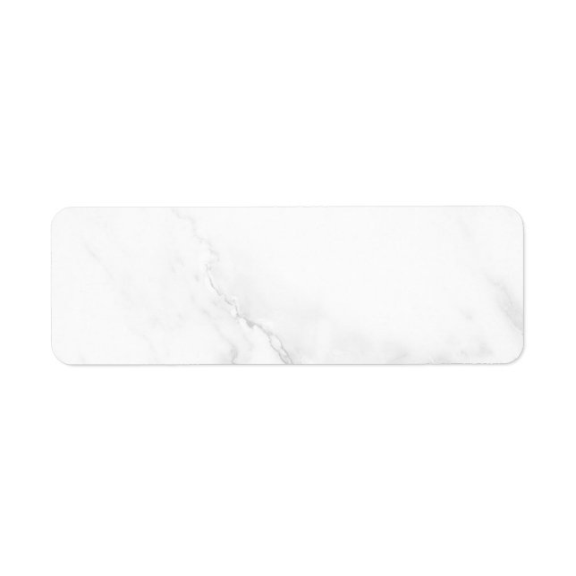 White Marble Return Address Label (Front)