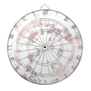 white,marble,rose gold, modern,chic,beautiful, dartboard