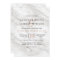 White Marble Rose Gold Modern Wedding Invitations