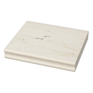 White Marble Rubber Stamp