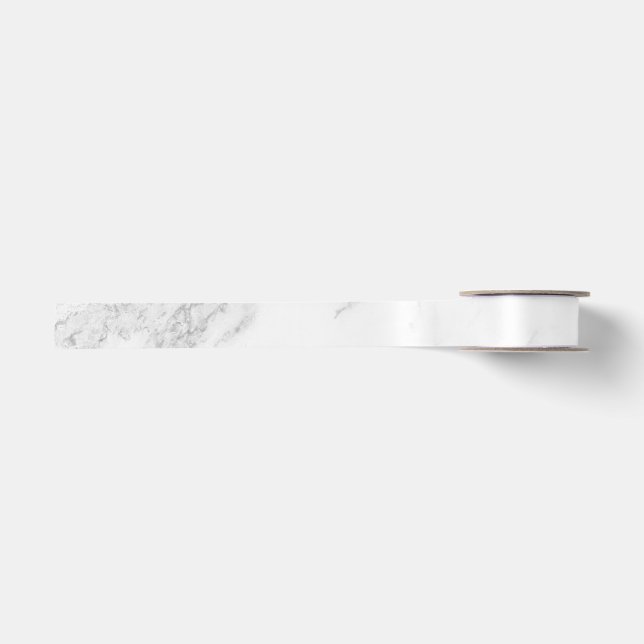 White Marble Satin Ribbon (Front)