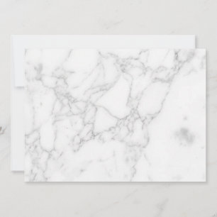 White Marble Save The Date