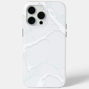 White Marble Scrap Elegant iPhone 15 Pro Max Case