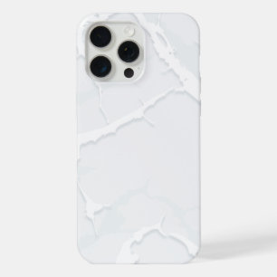 White Marble Scrap Elegant iPhone 15 Pro Max Case