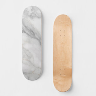 White Marble Skateboard