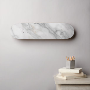 White Marble Skateboard