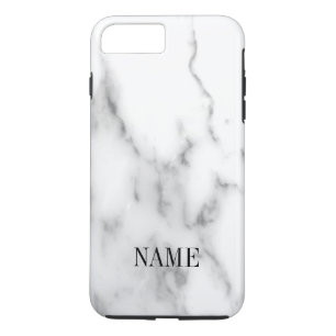 White marble stone background print iPhone 8 plus/7 plus case