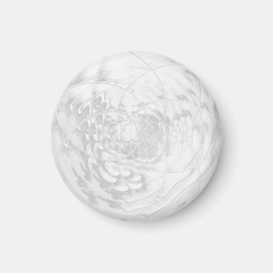 White Marble Stone Calm Magnet