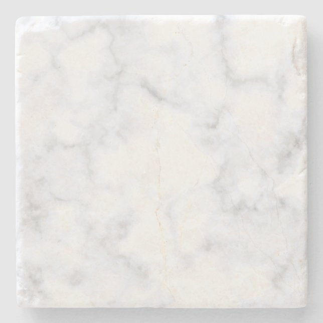White Marble Stone Coaster (Front)