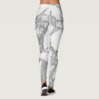 White marble stone leggings for sport fitness gym