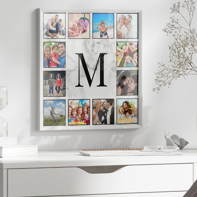 White Marble Stone Pattern Poster (Creator Uploaded)