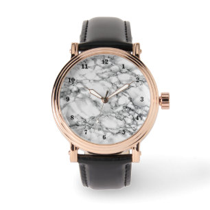 White Marble Stone Watch