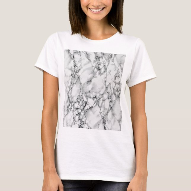 White Marble T-Shirt (Front)