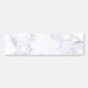 White Marble Texture Bumper Sticker