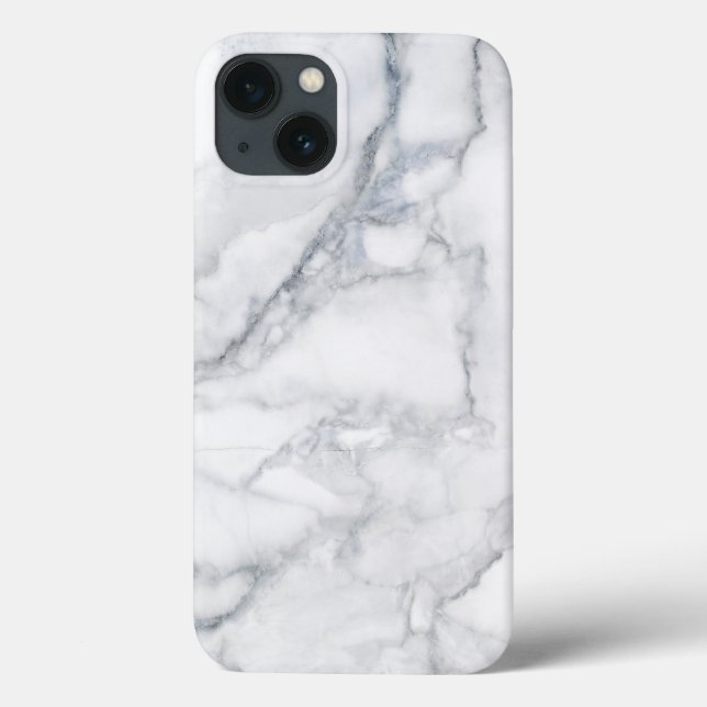 White Marble Texture Case-Mate iPhone Case (Back)