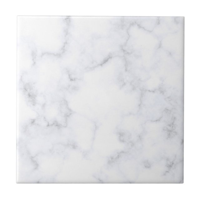 White Marble Texture Ceramic Tile (Front)