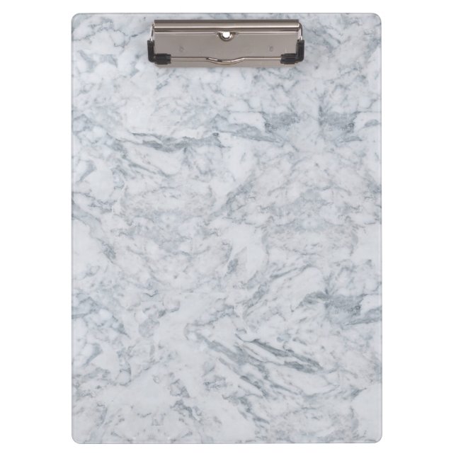 White Marble Texture Clipboard (Front)
