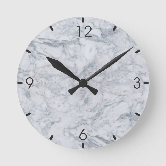White Marble Texture Clock (Front)