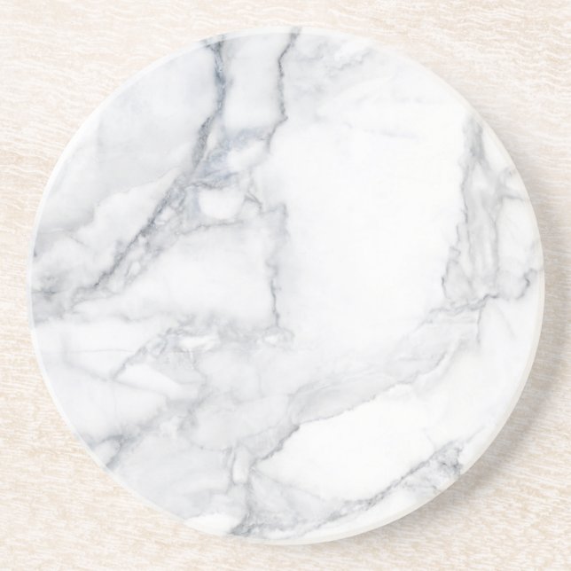 White marble texture coaster (Front)