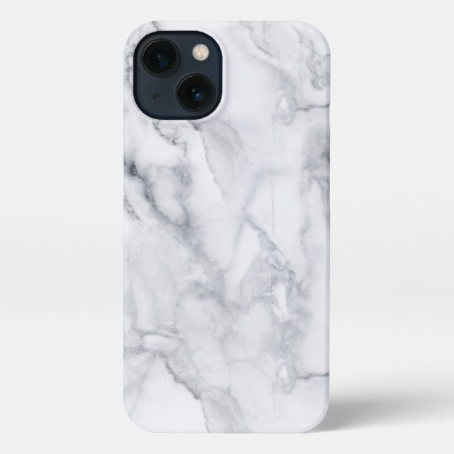 White Marble Texture iPhone Case (Back)