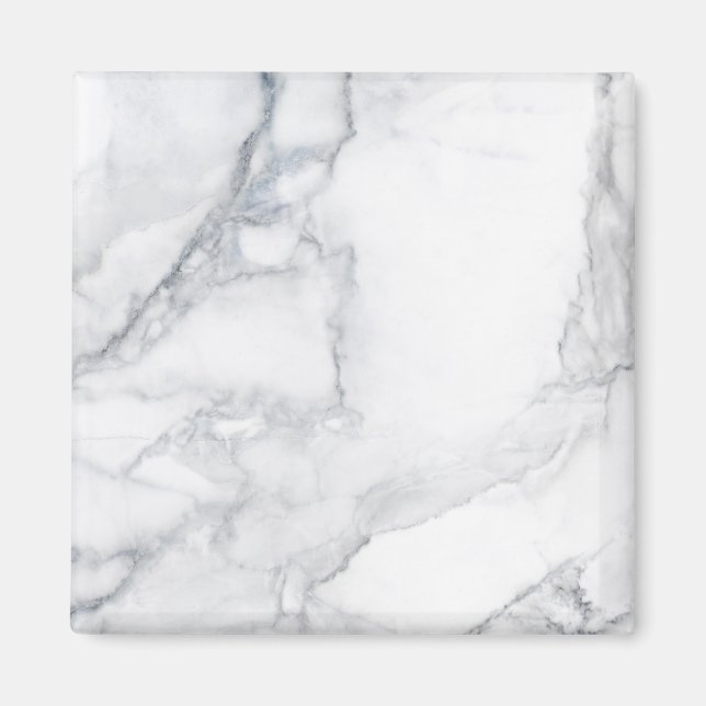 White marble texture magnet (Front)
