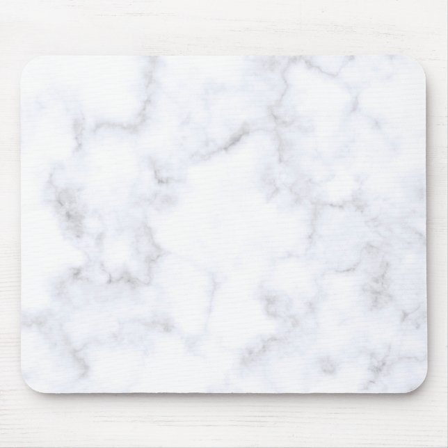 White Marble Texture Mouse Pad (Front)