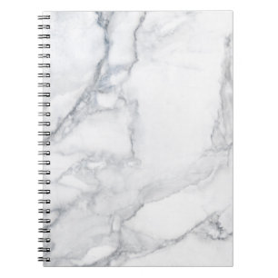 White marble texture notebook