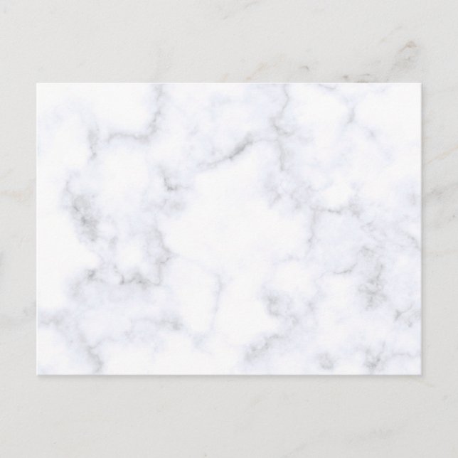 White Marble Texture Postcard (Front)