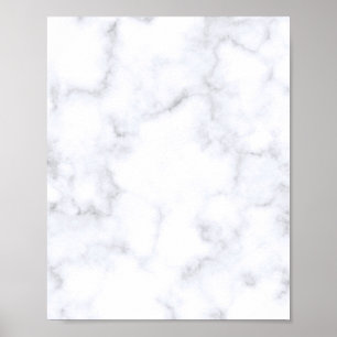 White Marble Texture Poster