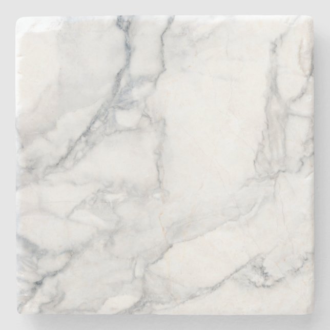 White marble texture stone coaster (Front)