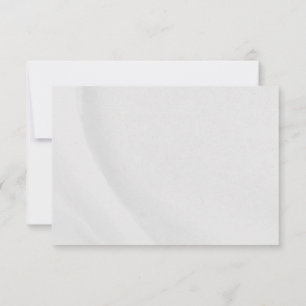 White Marble Thank You Card