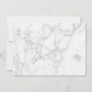 White Marble Thank You Card