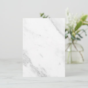White Marble Thank You Card