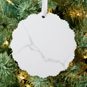 White Marble Tree Decoration Card