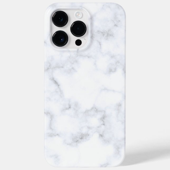 White Marble Trendy  Case-Mate iPhone Case (Back)