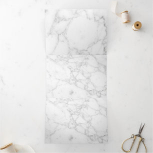 White Marble Tri-Fold Programme