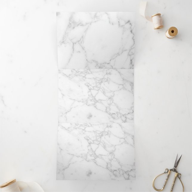 White Marble Tri-Fold Programme (Inside)