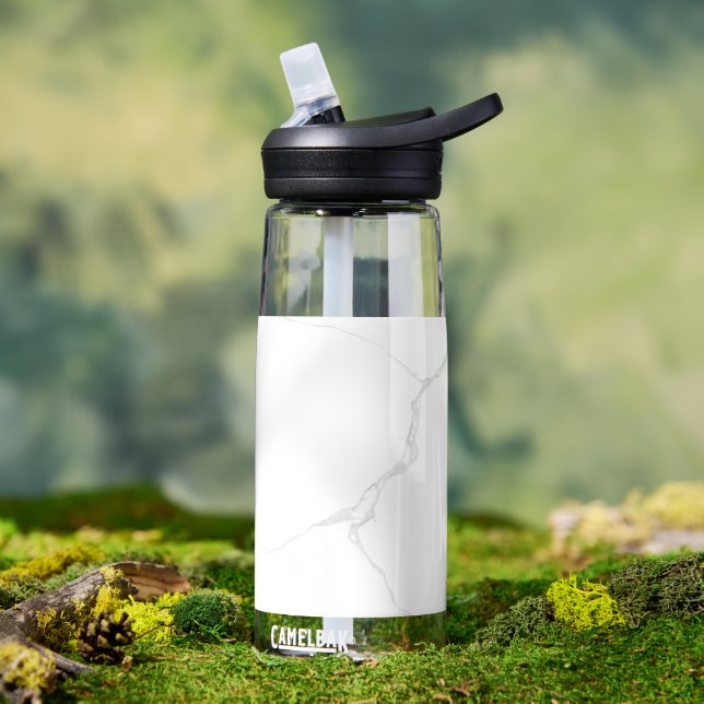 White Marble  Water Bottle (Outdoor (Rotated))